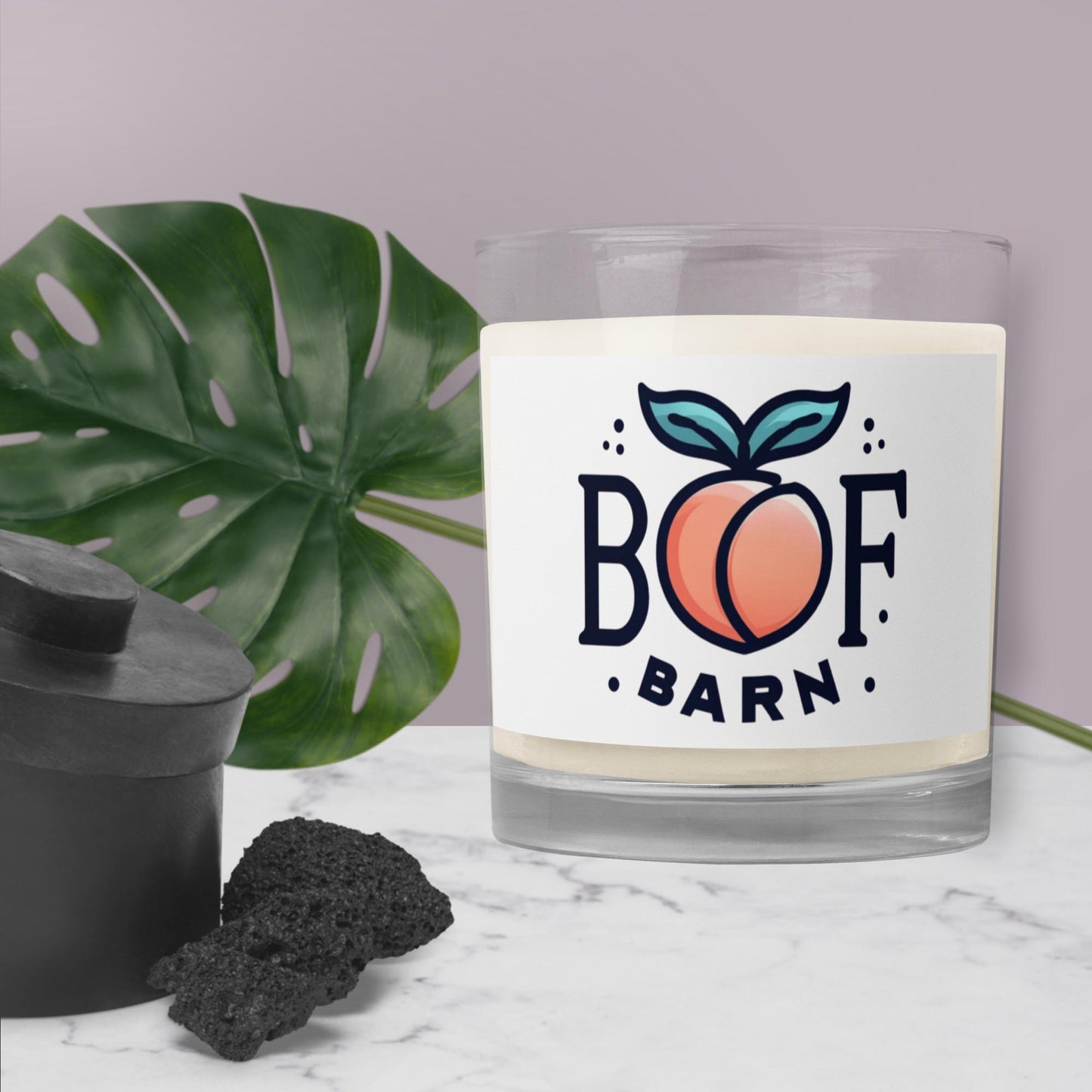 Unscented Soy Candle with Vintage Boof Barn Logo